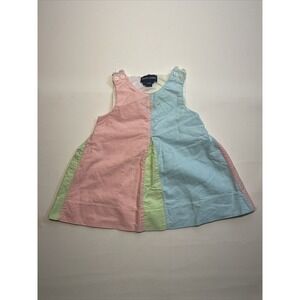 Vintage Ralph Lauren 12 Months Dress Baby Girl Colorful Easter Spring Summer